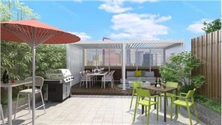 تعداد زیادی بزرگ Pergolas و Gazebos