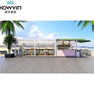 در فضای باز فلز Pergola با سقف و Sunshade