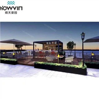 آلاچیق سفید با سایبان